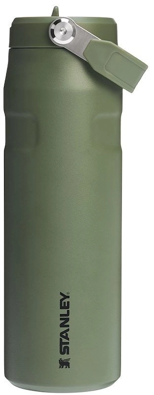 Thermal bottle with a straw The