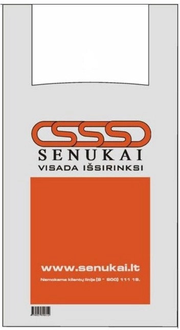 SHOPPING BAG HDPE SENUKAI 30MK 40/10X64