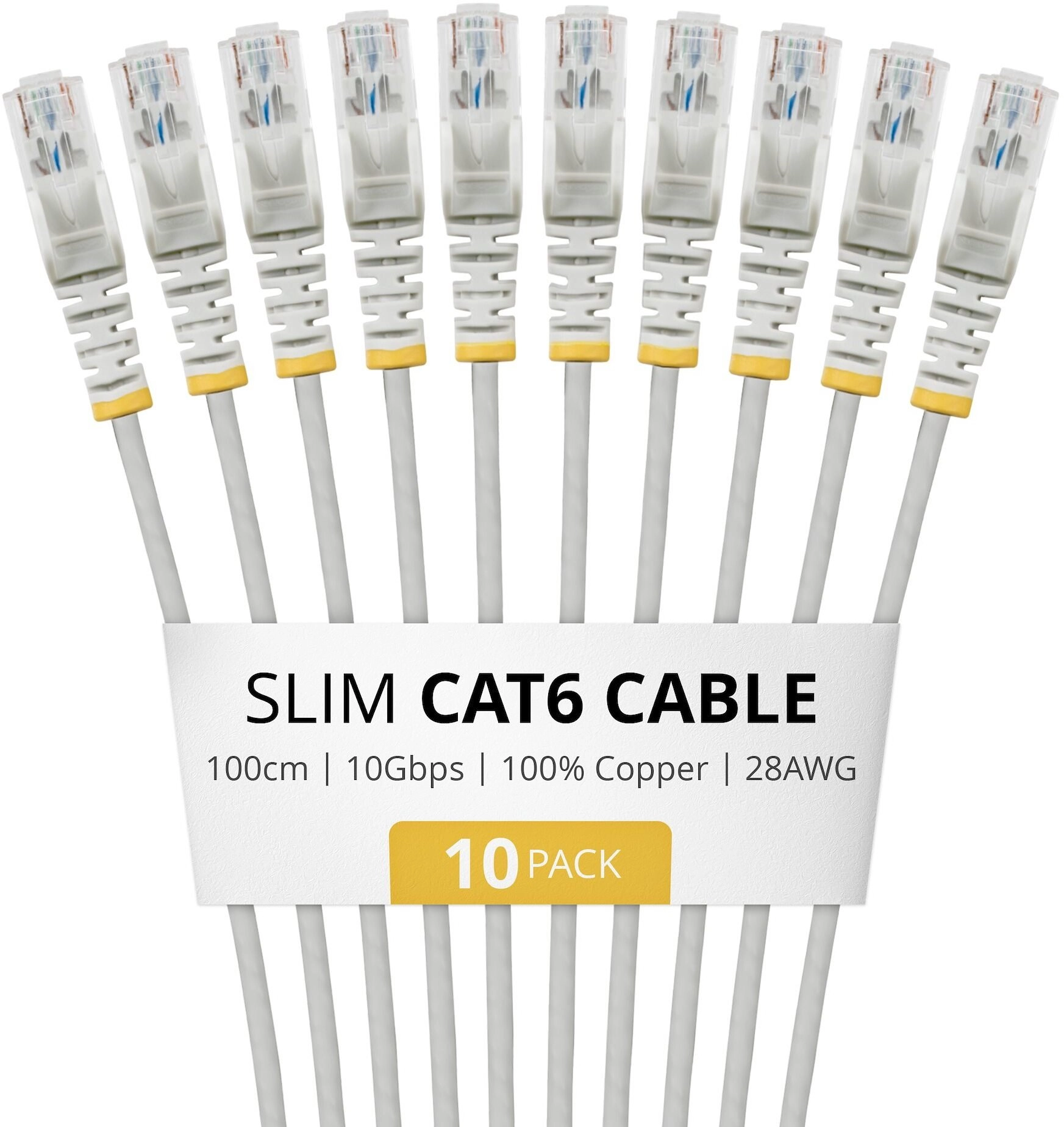 StarTech.com 1m Gray Slim CAT6