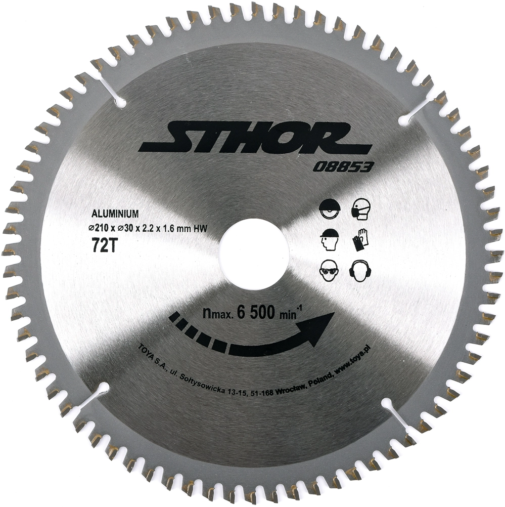 STHOR CIRCULAR SAW FOR ALUMINUM 210x30mm