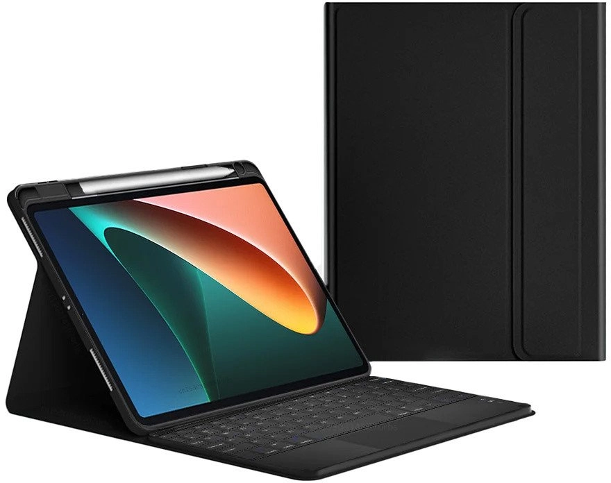 Case with Bluetooth touchpad keyboard for