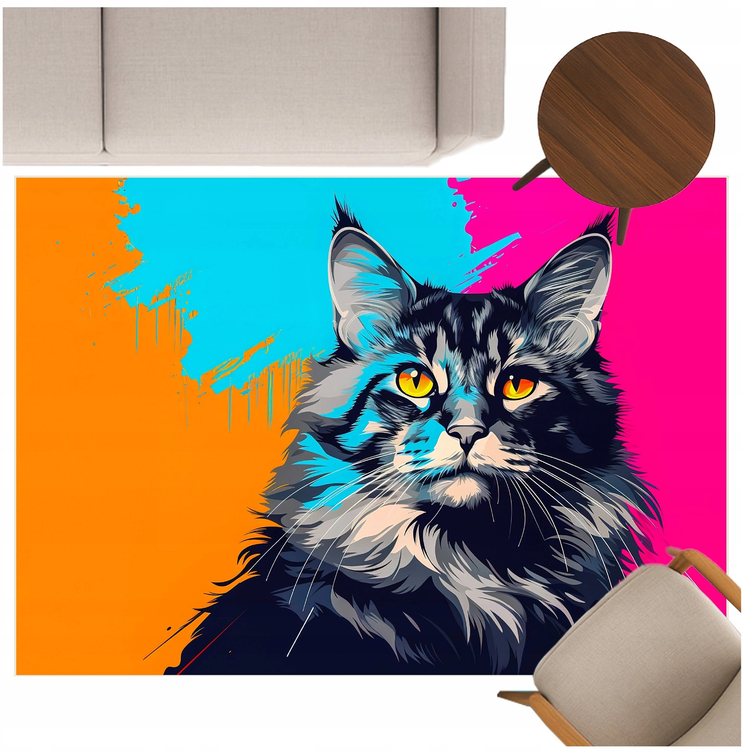 Strado 3D Main Coon gaming carpet