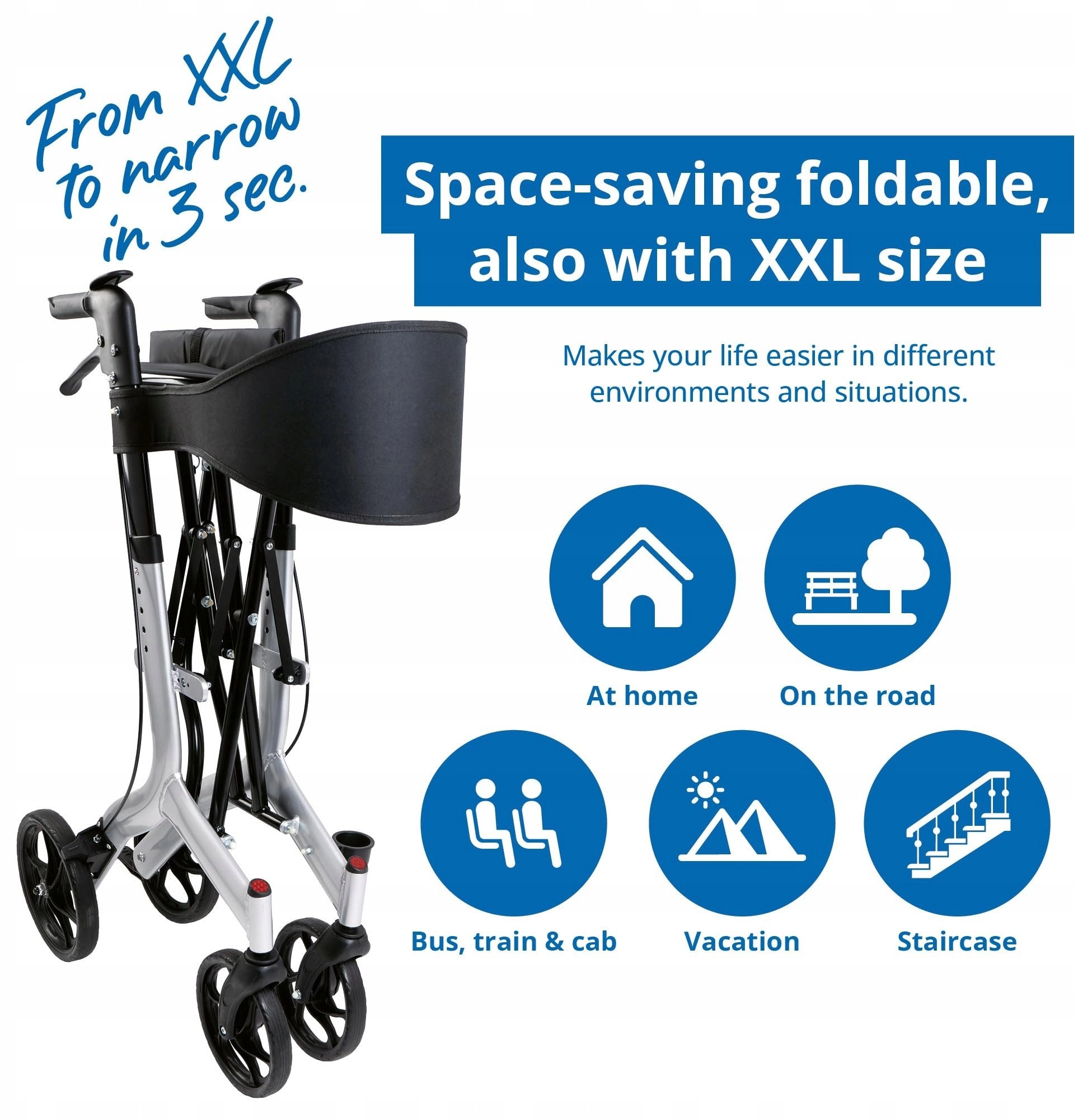Weinberger aluminum rollator XXL 2262 4017805022621