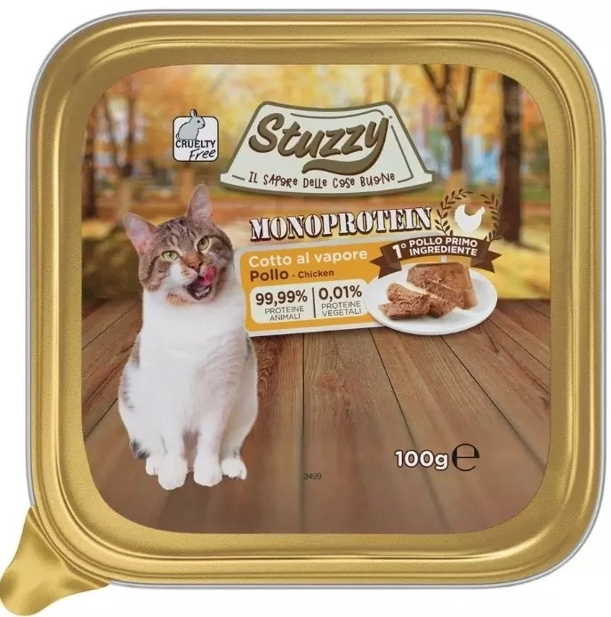 Stuzzy Monoprotein Cat Food Chicken Tray