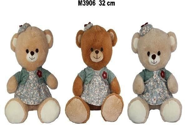 Miś w sukience 32cm MIX 5904073177124