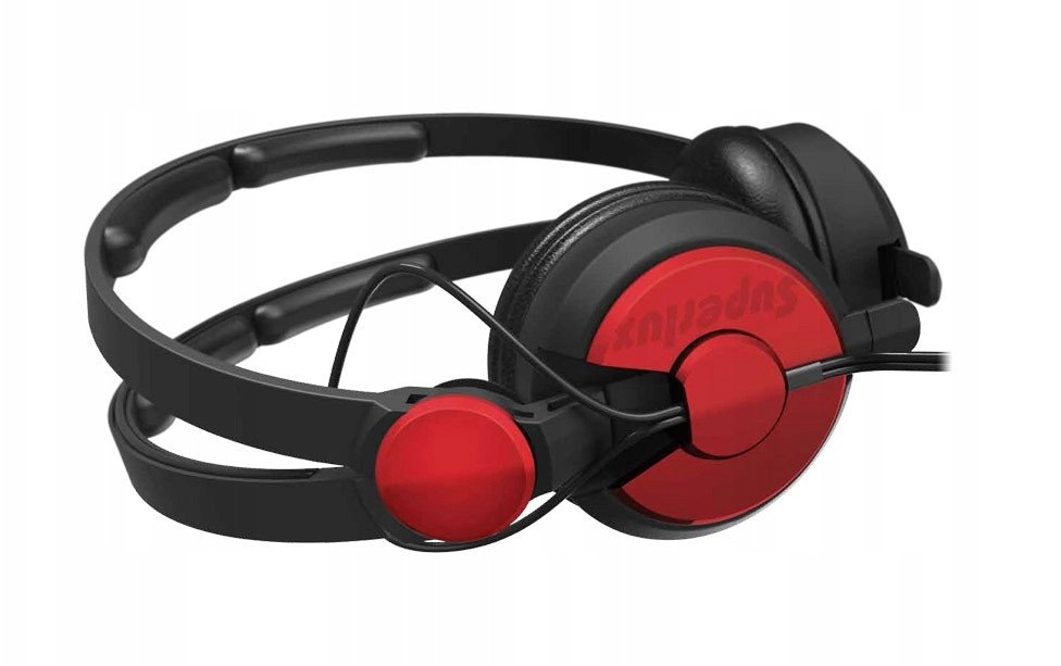 SuperLux HD562 Red closed-back on-ear headphones