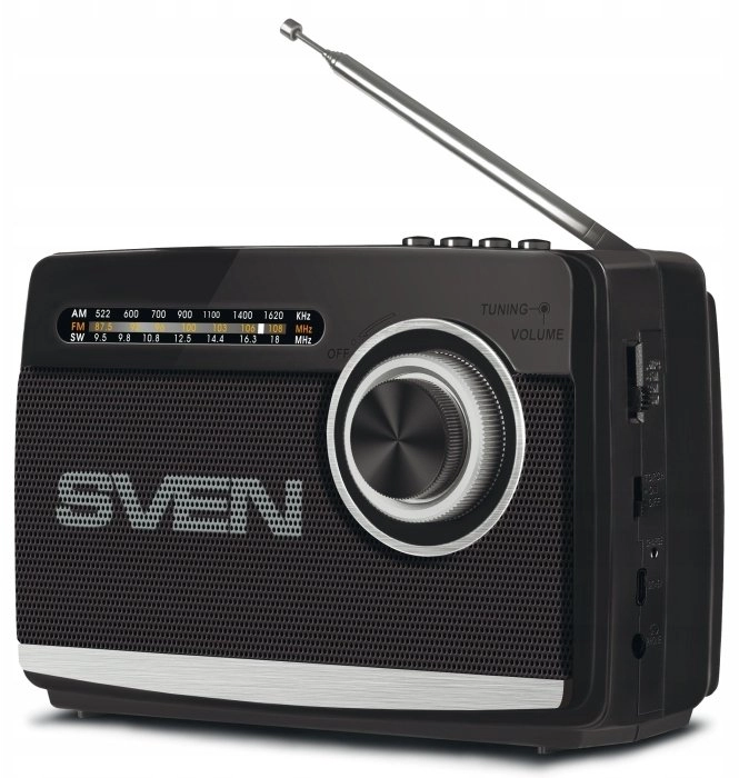 Speaker SVEN SRP-155  black (3W  Bluetooth