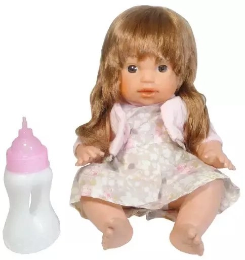 Baby doll with sounds and long