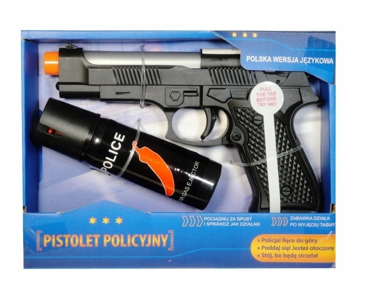 Police pistol with a Polish voice