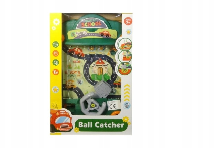 An arcade game with a ball