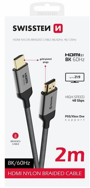 Swissten HDMI to HDMI 8K Cable