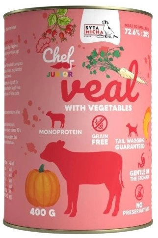 CHEF Wet Food Veal with Vegetables
