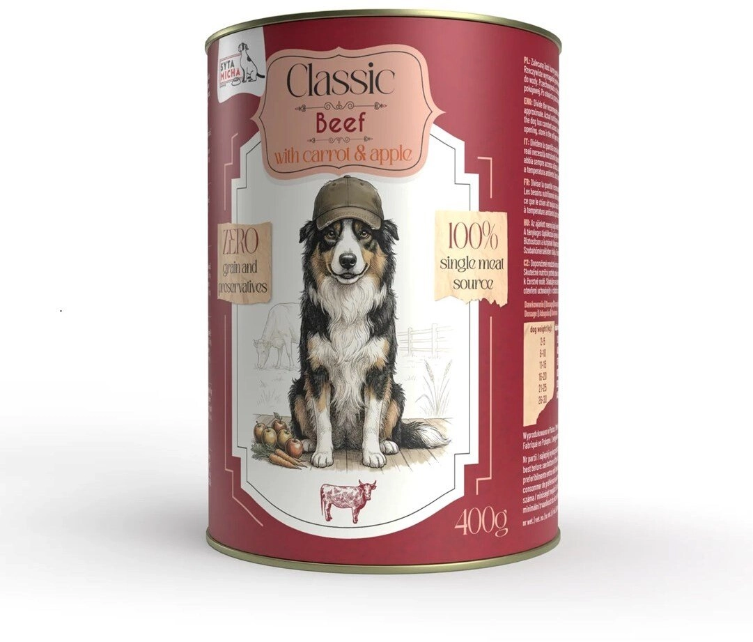 Saty Micha wet dog food beef