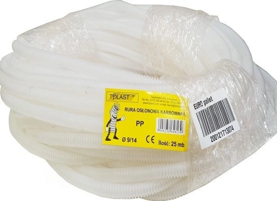 TT Plast Transparent corrugated pipe 14mm