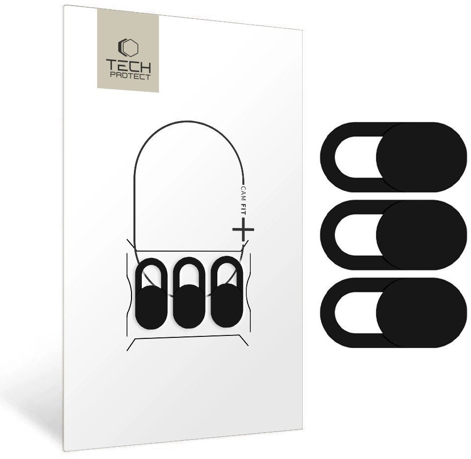 Tech-Protect webcam cover Cam Fit+ 3pcs