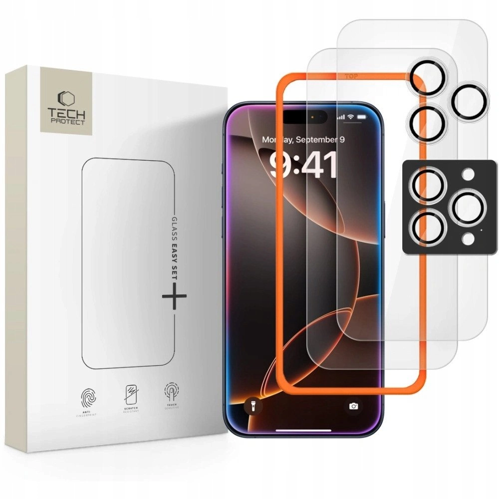 TEMPERED GLASS TECH-PROTECT EASY SET+ 3-PACK