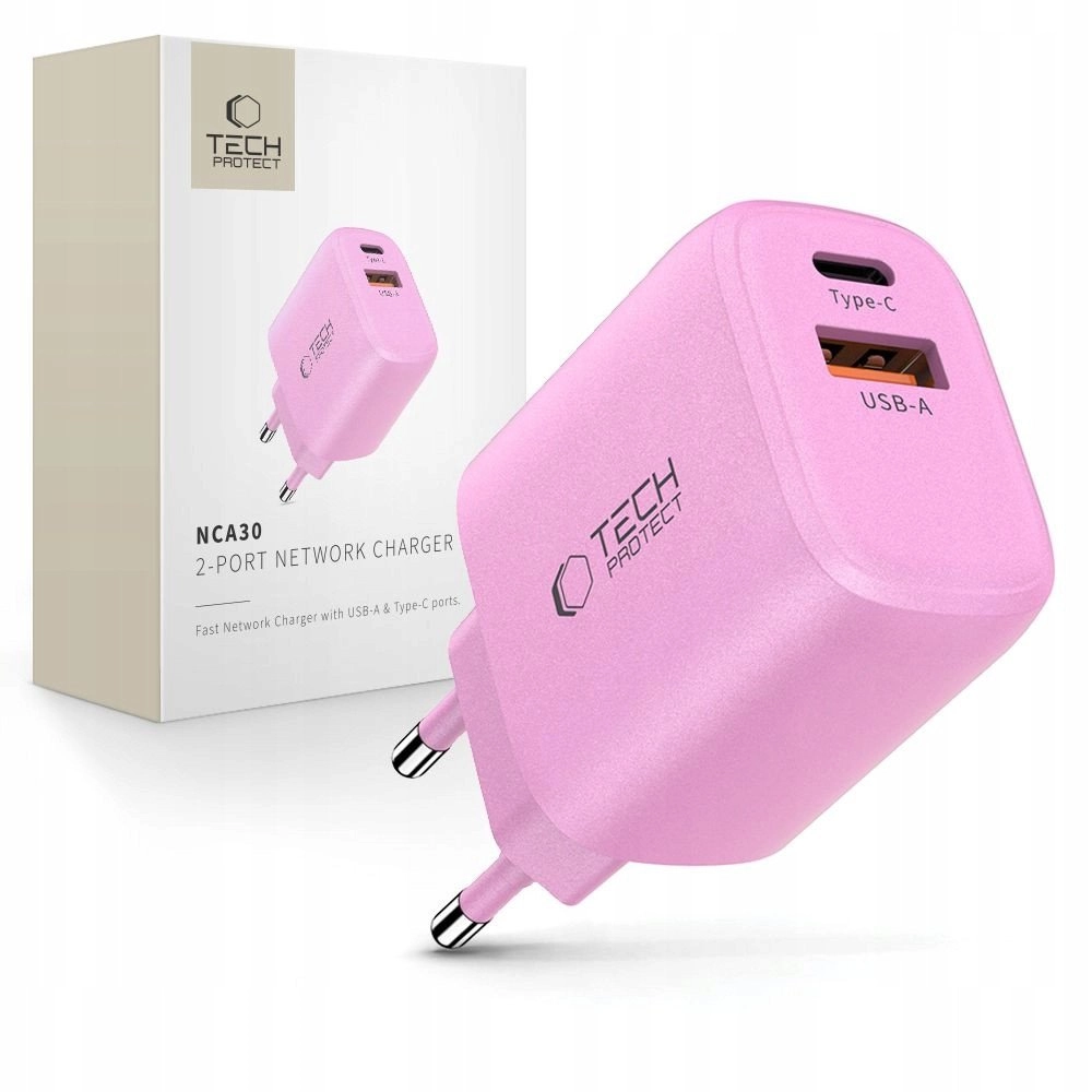 Tech-Protect NCA30 USB-A  USB-C Network Charger