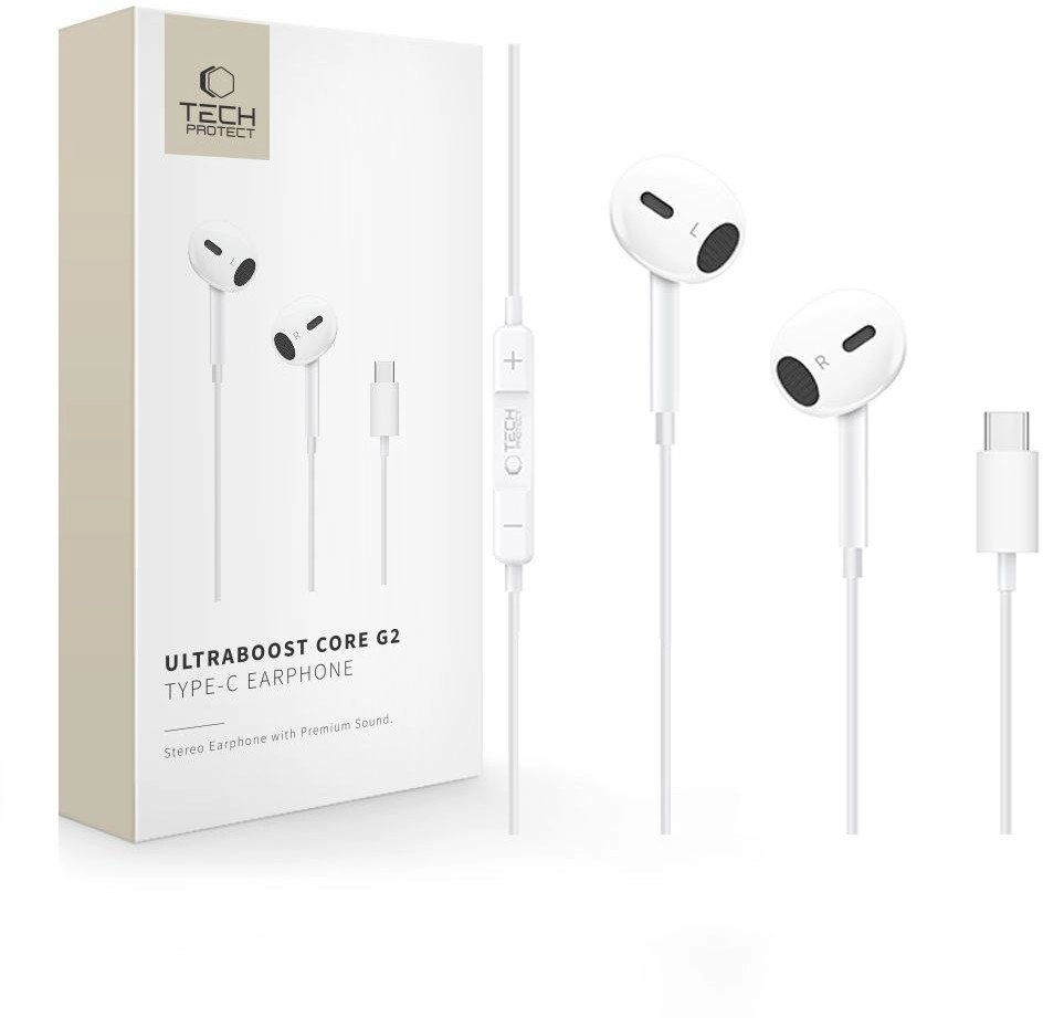 Słuchawki douszne Tech-Protect Ultraboost USB-C Earphone