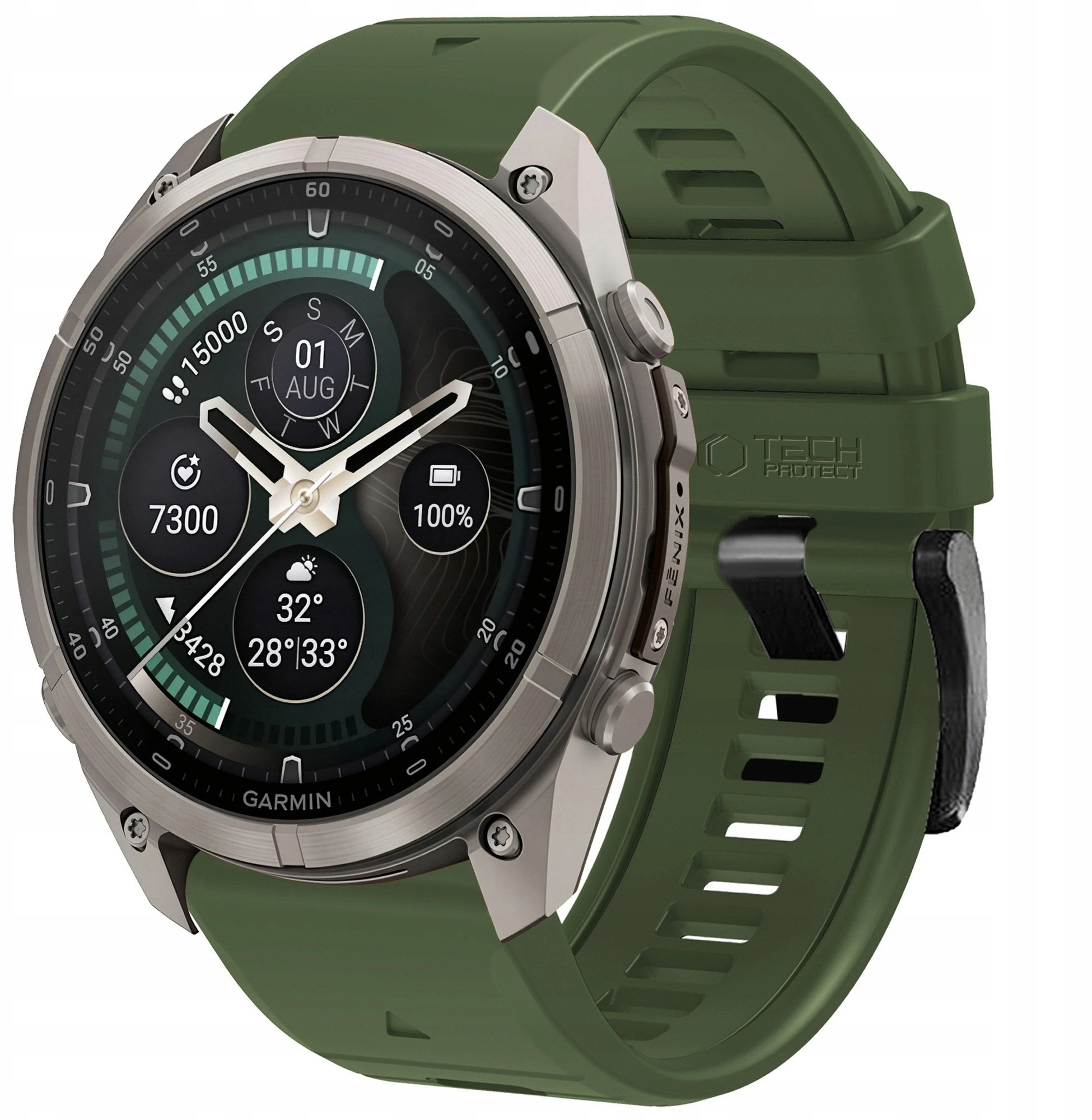 Tech-Protect Pasek Silicone do Garmin Fenix