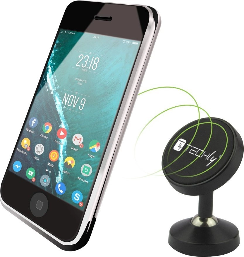 Techly car mount with magnetic holder