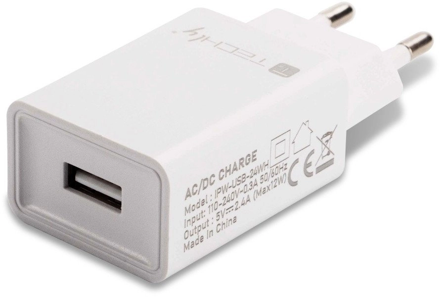 USB wall charger 12W/2.4A 5V