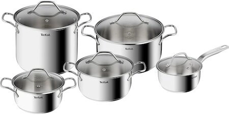 Tefal Intuition B864SA74 pan/pot set 10