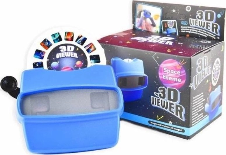 Blue projector/glasses - transparent space (