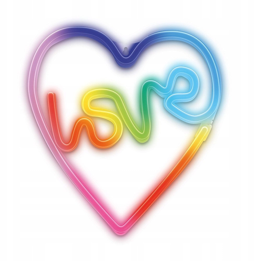 Neon LED RGB LOVE IN HEART