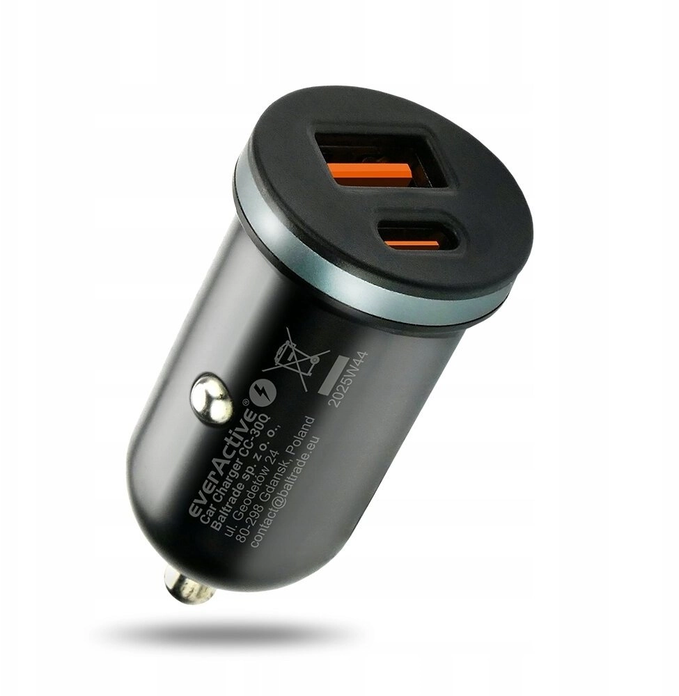 Car charger everActive CC-30Q USB +