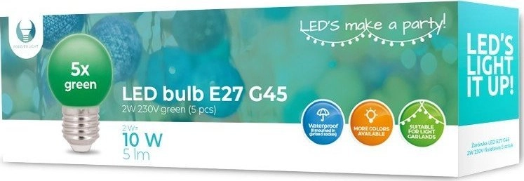 TelForceOne Żarówka LED E27 G45 2W