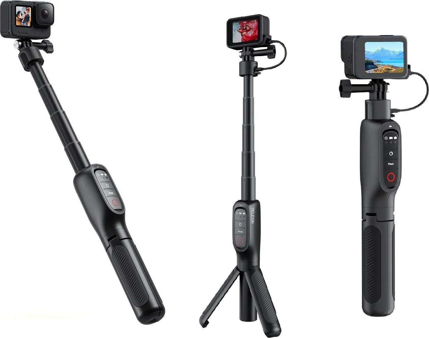 Telesin tripod/selfie holder with remote control