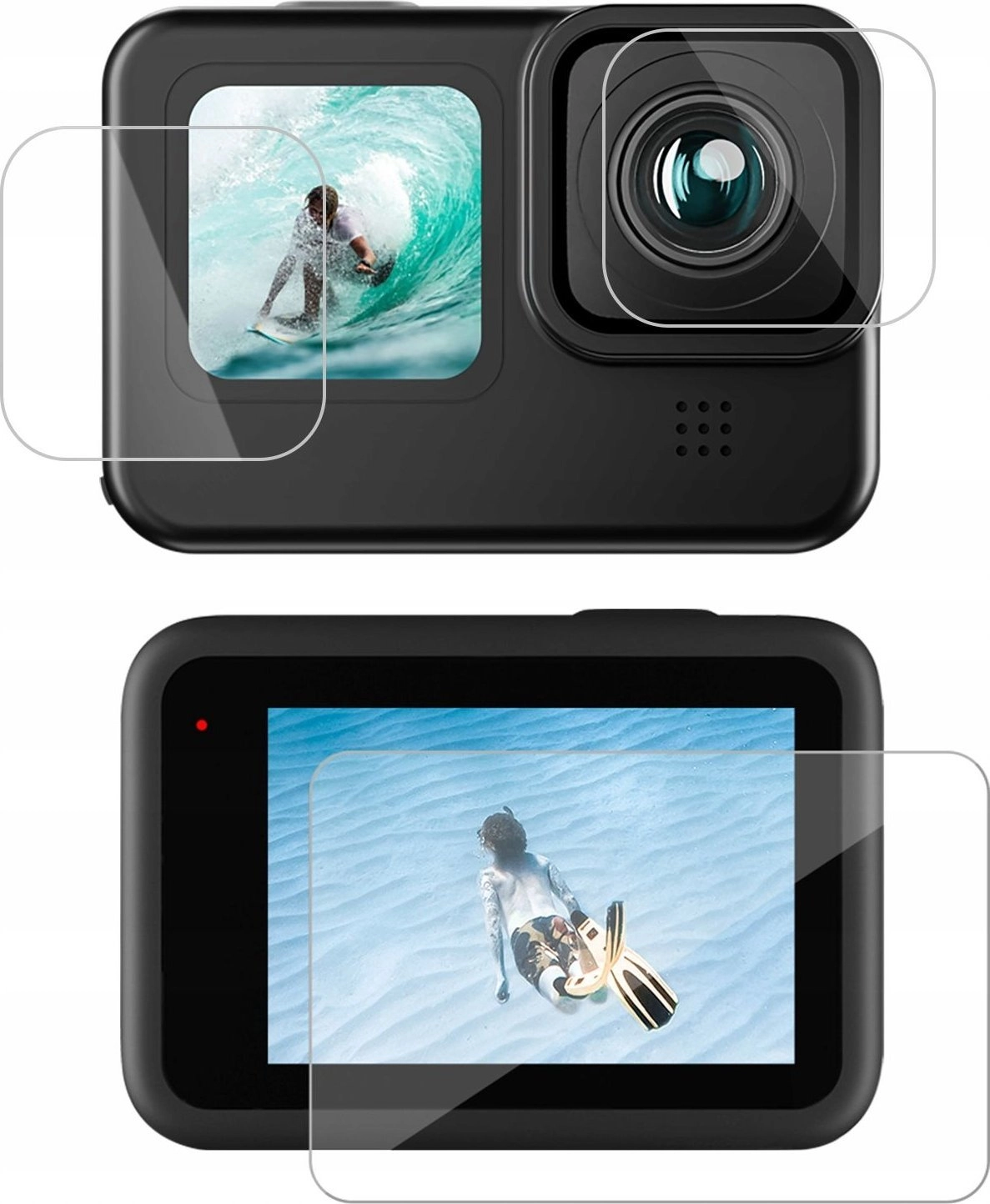 Protective Cover Glass 3in1 For 2x