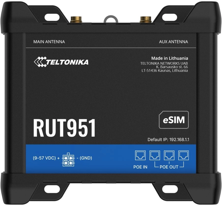 Teltonika RUT951 Router WiFi POE+ DUAL