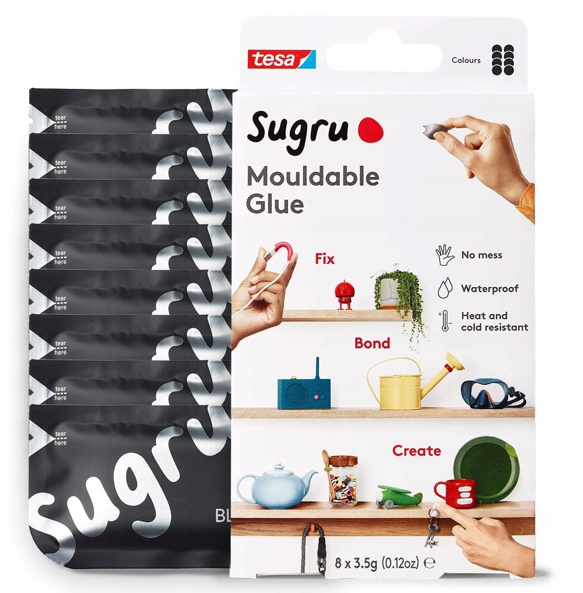 Tesa Sugru moldable all-purpose adhesive 8