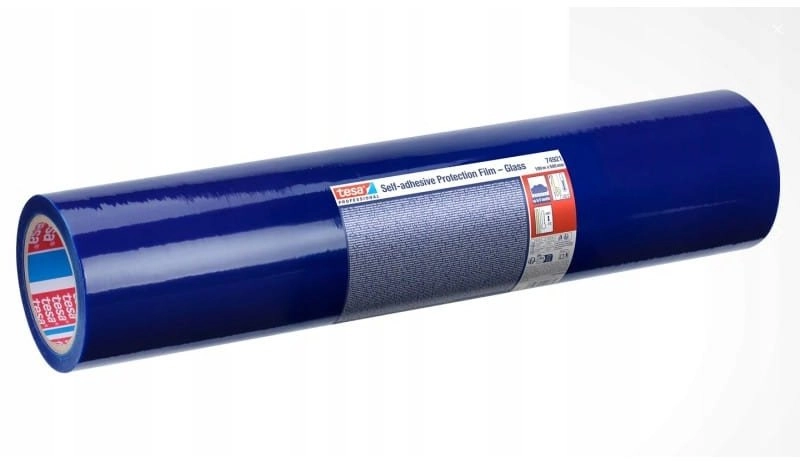 SELF-ADHESIVE PROTECTIVE FILM FOR GLASS PROTECTION-FILM/GLASS/100X500