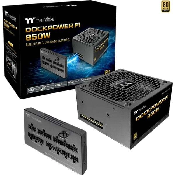 850 W Thermaltake TT Dockpower FI (nulle Watt) Melns
