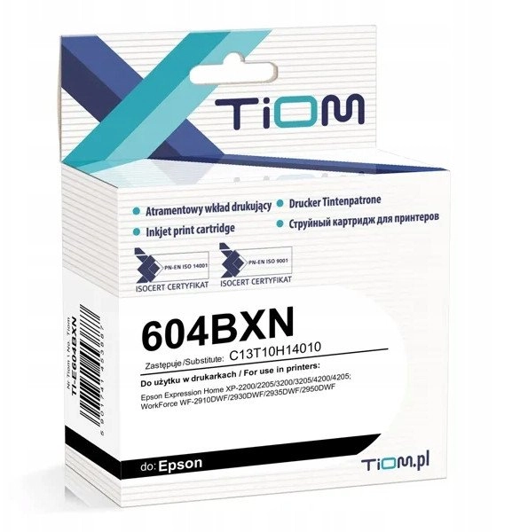 Tusz Tiom do Epson 604BXN  C13T10H14010