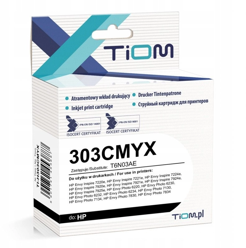 Tusz Tiom do HP 303XL  303CMYX