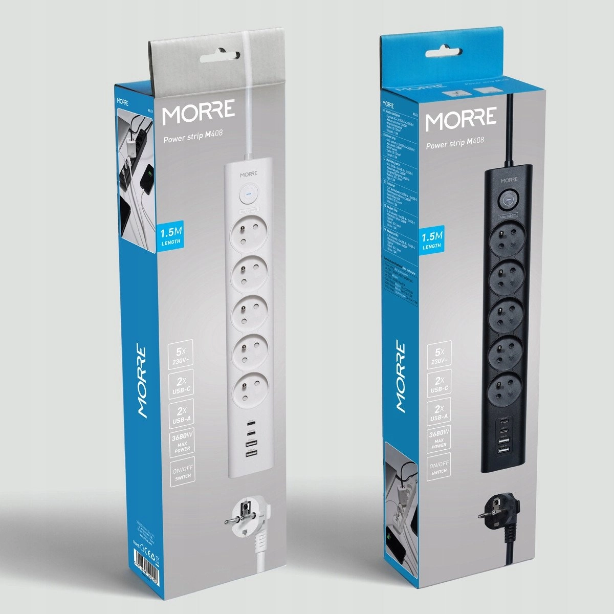 MORRE POWER STRIP 5G 2xUSB  2xUSB-C