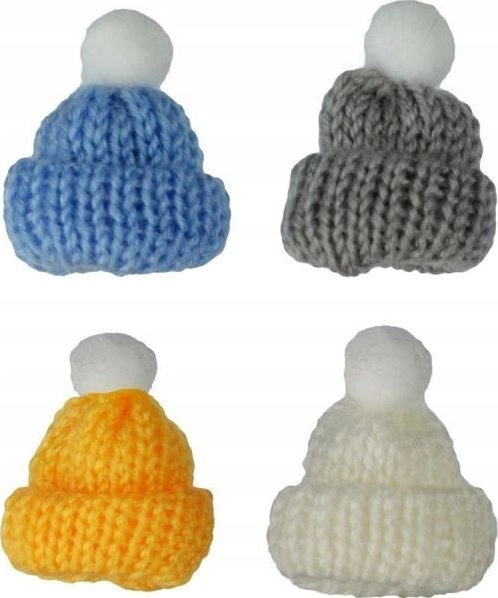 Knitted hats with a pompom  4