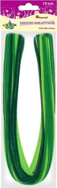 Titanum Druciki 0 6x50cm 15szt zielone