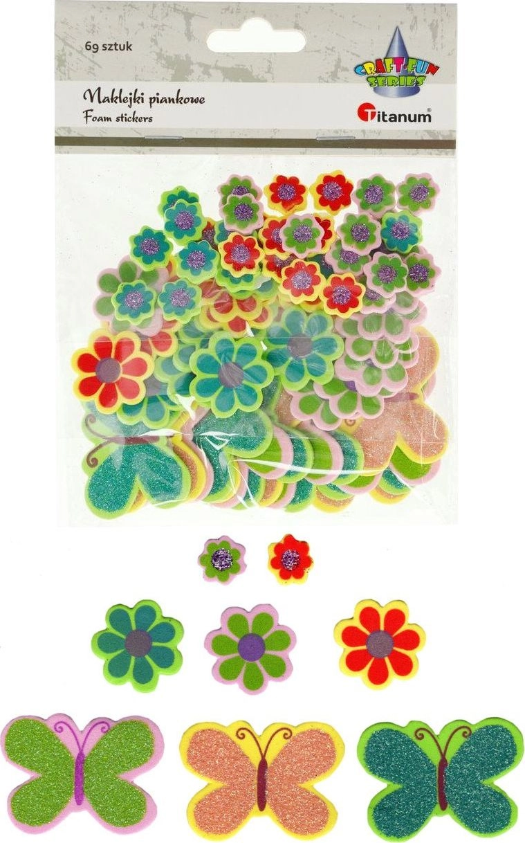 Titanum Foam stickers flowers  butterflies 69