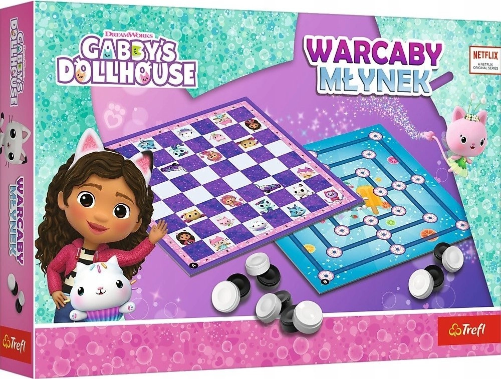 GAME Checkers and Mill Gabby_s Dollhouse