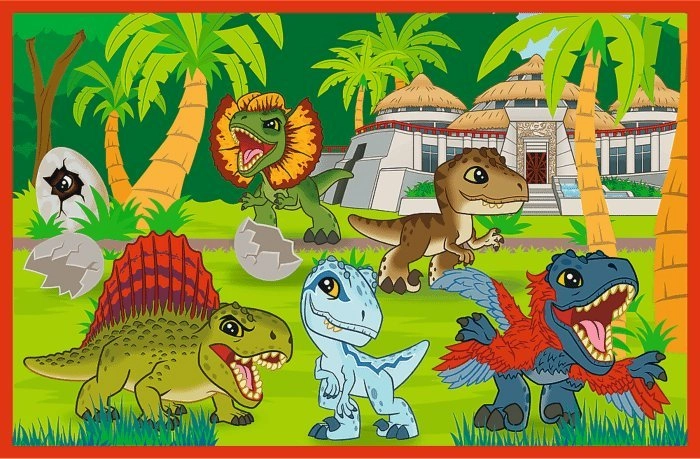 PUZZLE 2x24 Little dinosaurs / JurassicWorld