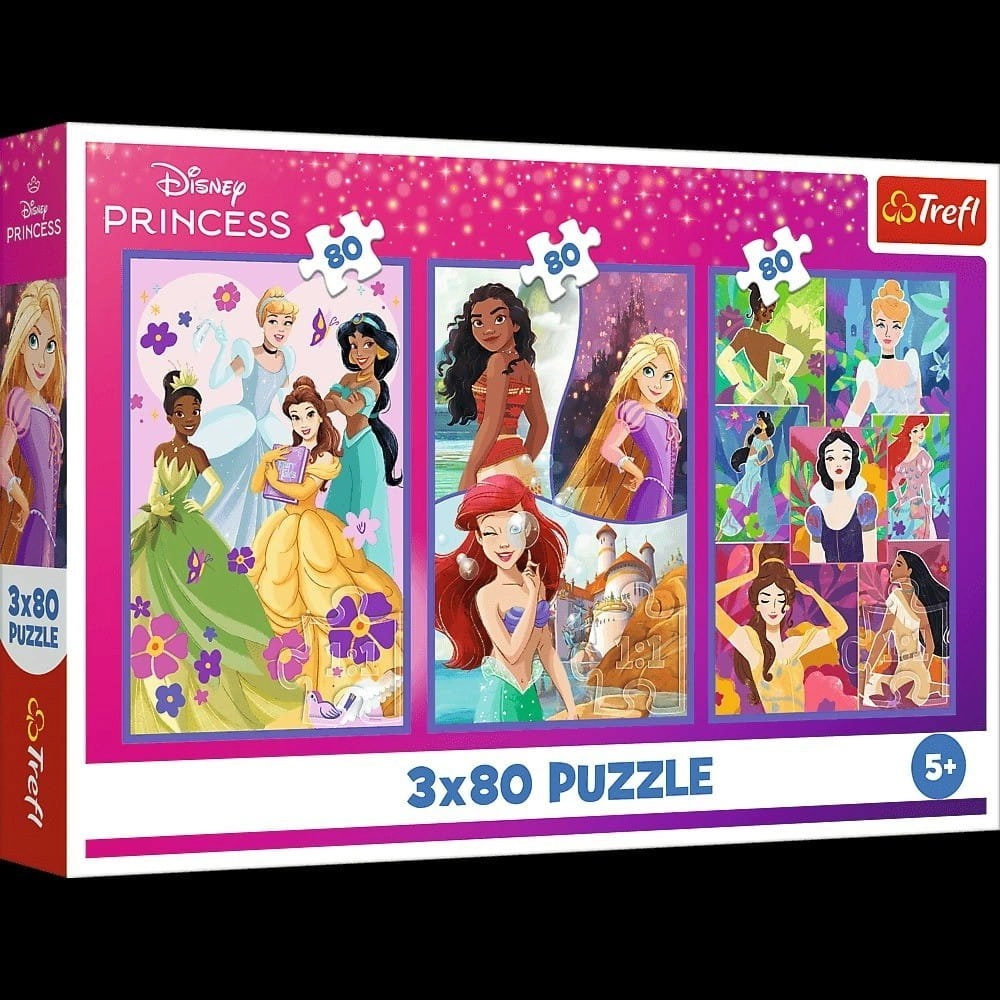 PUZZLE 3x80 Princess friends /Princ..34884