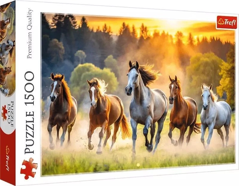 Puzzle 1500 pieces Wild horses 26215