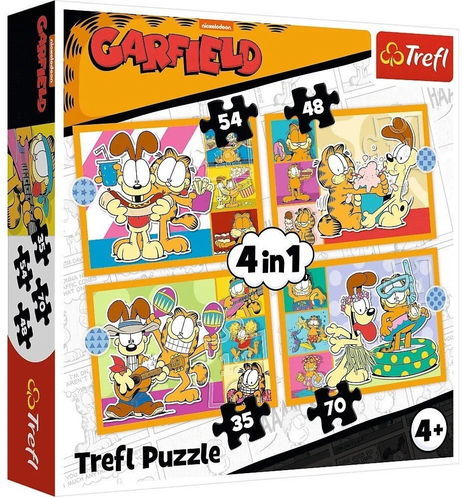PUZZLE 4w1 Garfield loves lasagna /Garfield