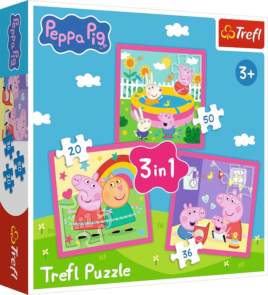 Trefl Puzzle 3in1 Peppa Pig Peppa