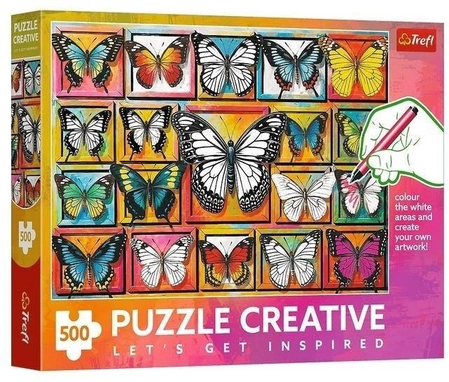 Trefl PUZZLE 500EL TREFL CREATIVE BUTTERFLY