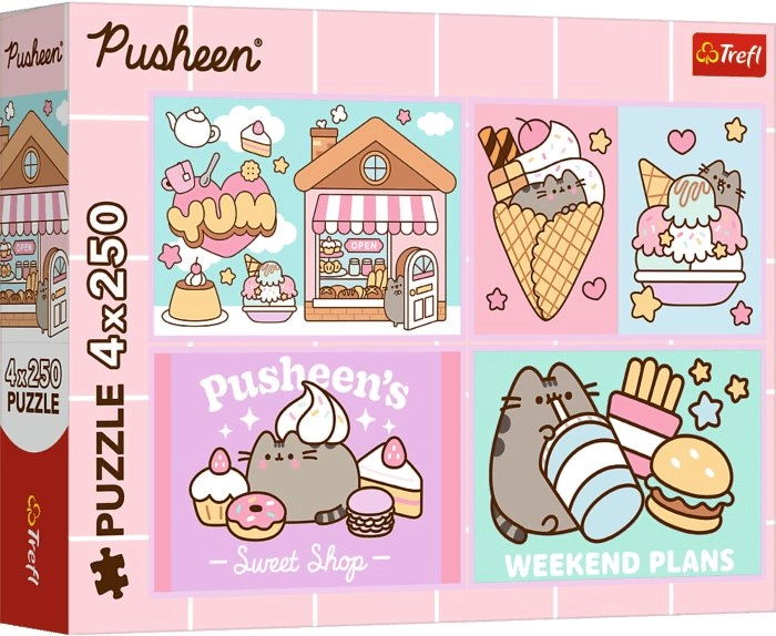 PUZZLE 4x250 Meet Pusheen 13371 5900511133714
